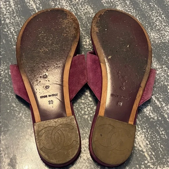Chanel Camellia Sandals